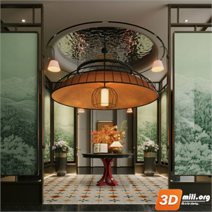 Lobby Decoration Skp Files 